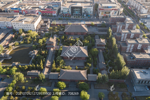 山西大同善化古寺航拍