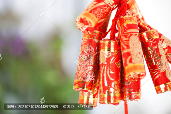 新年的鞭炮掛件裝飾品