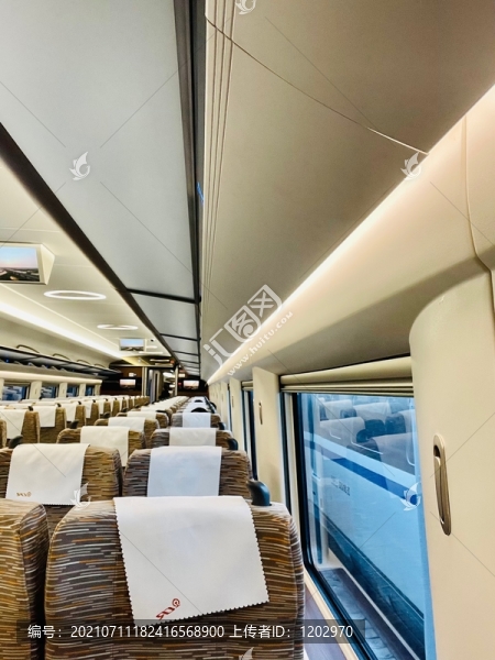 高鐵車廂內(nèi)景