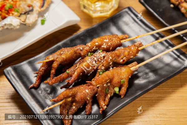烤雞爪串