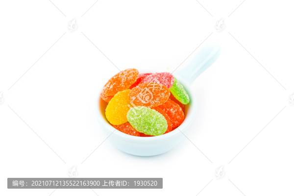彩色水果軟糖