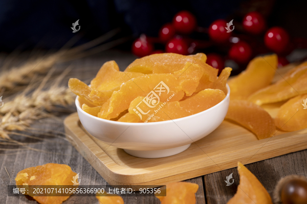果脯黃桃干