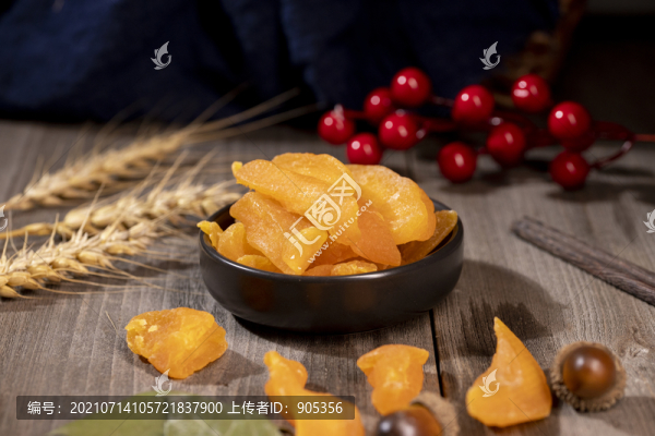 果脯黃桃干