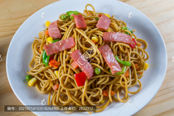培根炒面