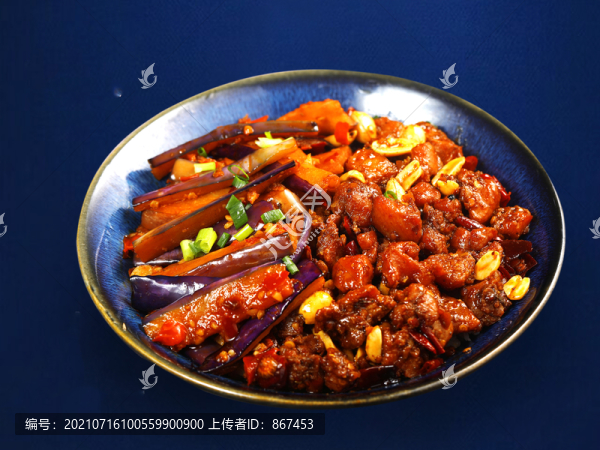 茄子兔肉蓋碼飯