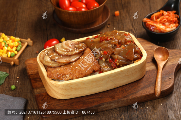 雞排叉燒蓋碼飯