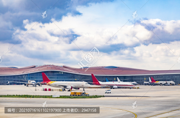 北京大興機場停機坪