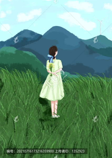 手繪女孩