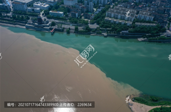 長江清江涇渭分明