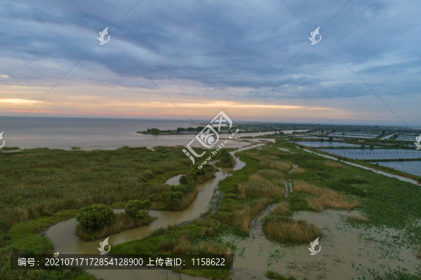 淮河入洪澤湖口風光