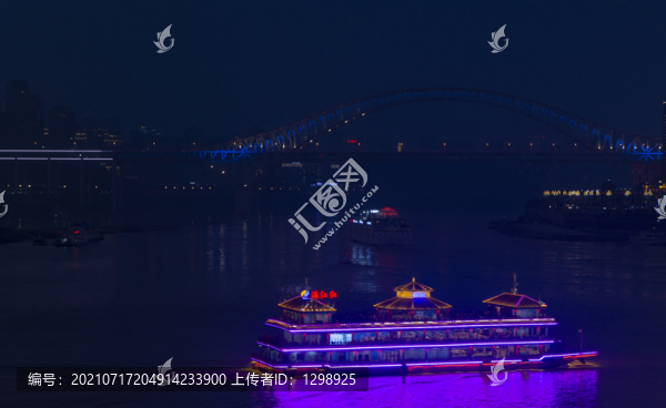 重慶嘉陵江城市夜景