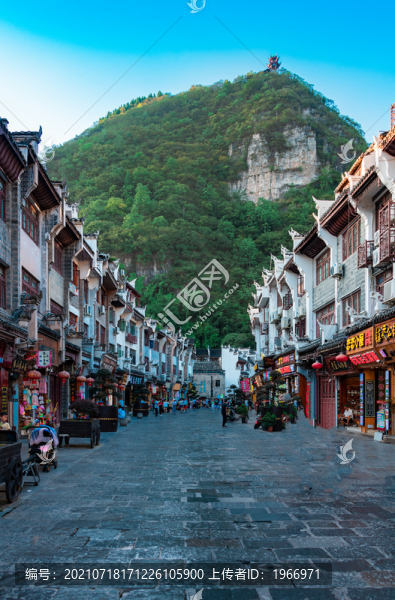 貴州省鎮(zhèn)遠(yuǎn)古鎮(zhèn)街道風(fēng)光