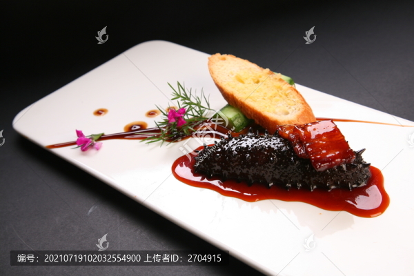 五花肉燒極品遼參