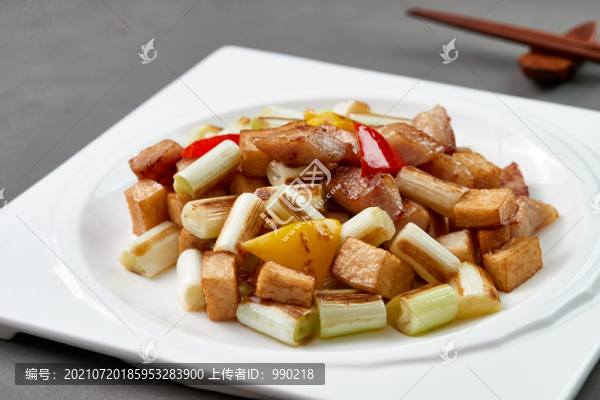 京蔥炒爽肉