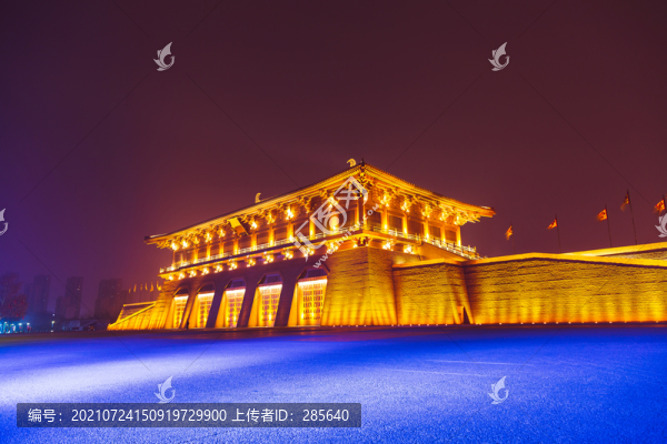 西安大明宮丹鳳門(mén)夜景