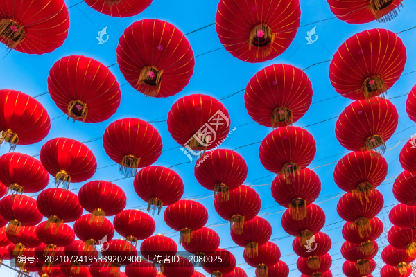 春節(jié)大紅燈籠