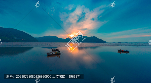 福建霞浦灘涂凌晨風(fēng)光
