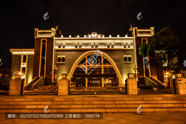 中國(guó)長(zhǎng)春體育館建筑夜景