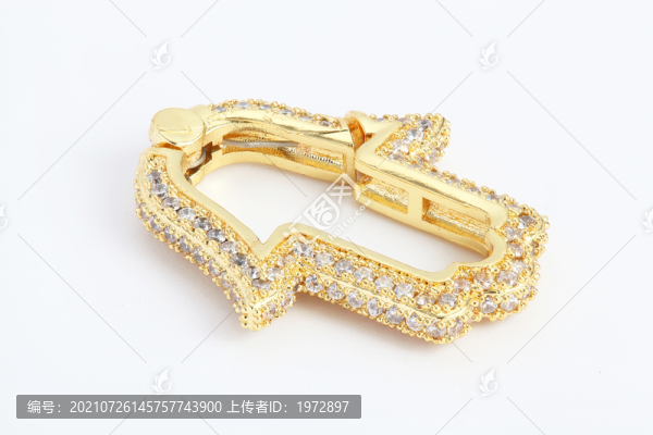 K金鑲鉆楓葉型吊墜