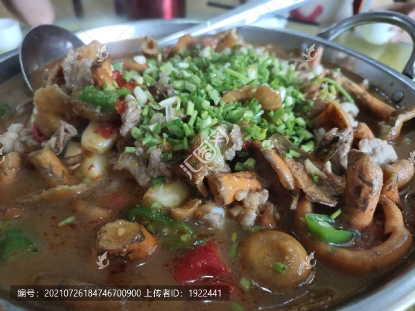 新鮮豬肉燉樅菌