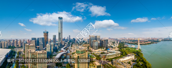 航拍蘇州湖東CBD