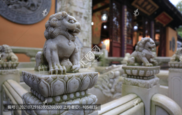 漢白玉石頭獅子