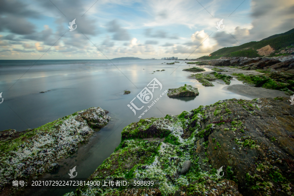 鹽洲島黑排角日落