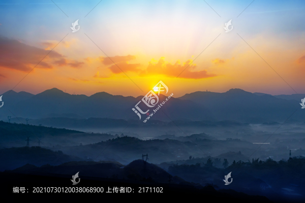 晨曦霞光