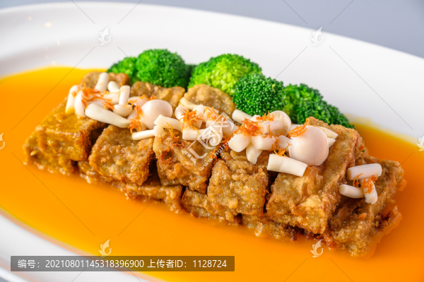 西蘭花豆腐酥