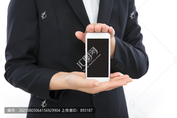 黑屏的智能手機給別人展示