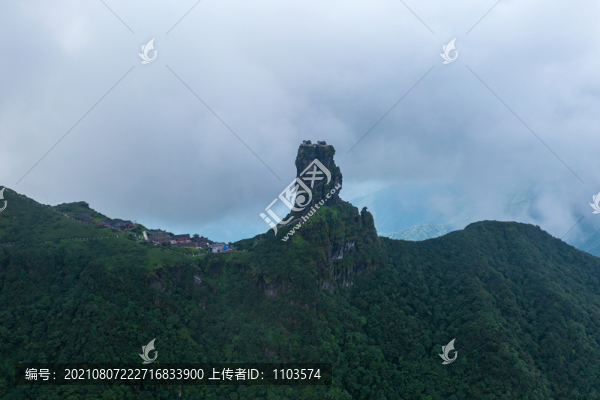航拍貴州銅仁梵凈山