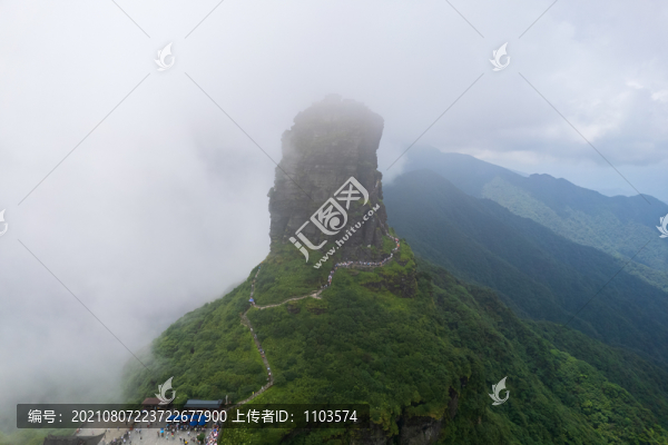 航拍貴州銅仁梵凈山