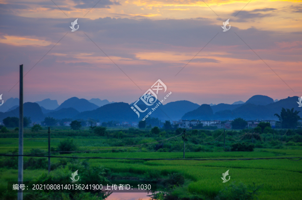 傍晚黃昏夕陽風(fēng)景
