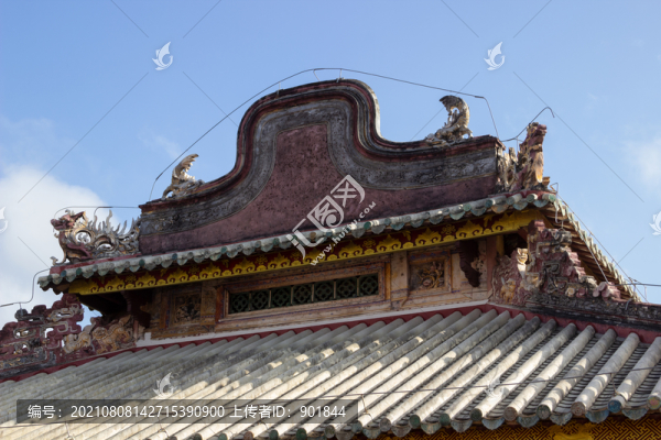 文昌孔廟大成殿側(cè)面建筑細(xì)節(jié)