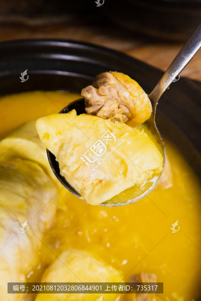 榴蓮煲雞