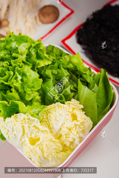生菜牛肉火鍋配菜