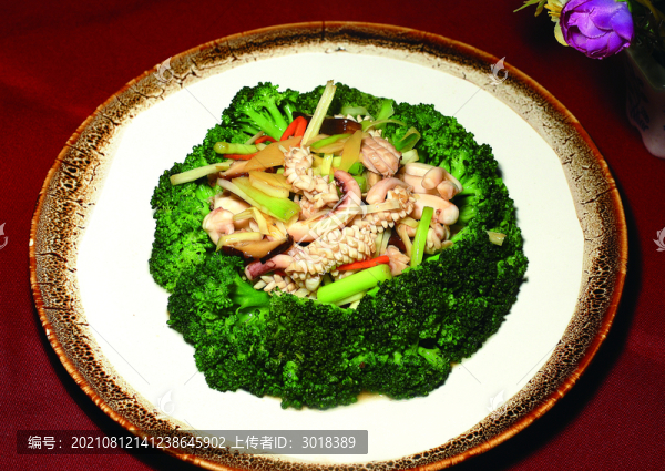西蘭花炒鮮魷