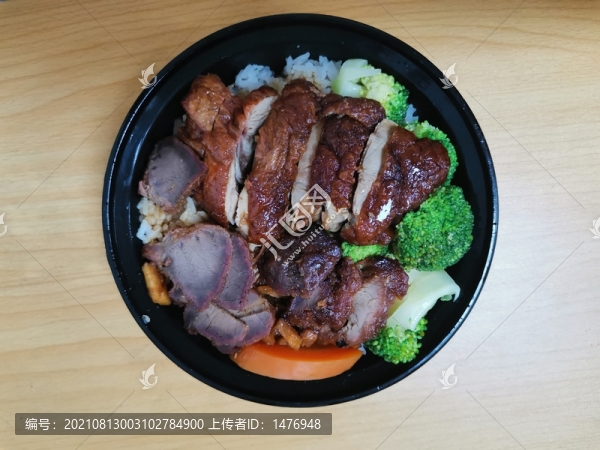 外賣(mài)燒鴨飯叉燒飯