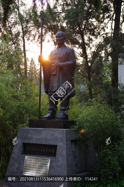河南洛陽白馬寺僧人雕塑