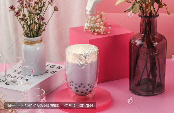 芝麻芋泥奶蓋