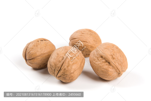 白底上的核桃