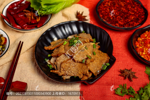 鹵牛肉片