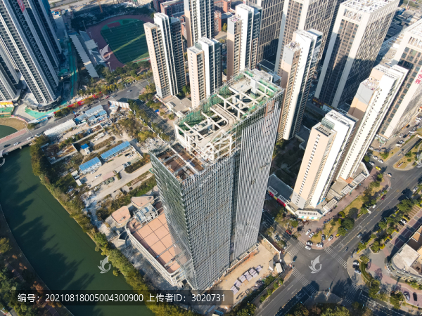 航拍漳州城市風光
