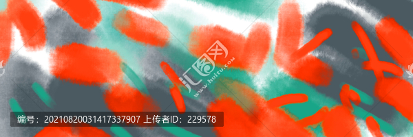 紅色抽象畫