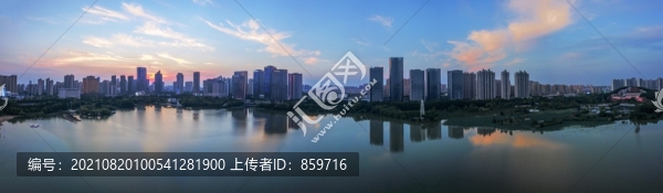 江蘇省淮安市水渡口金融中心夜景