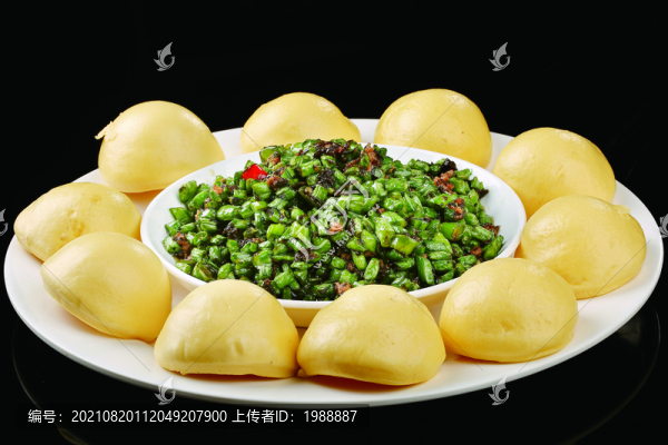 橄欖豆角炒肉松