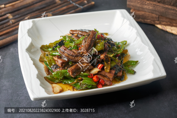 青椒炒鱔片