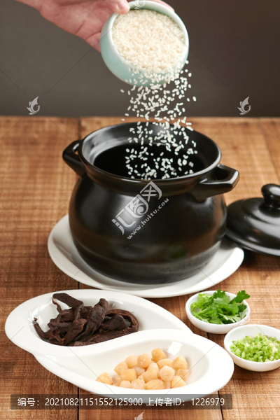 老菜脯干貝粥