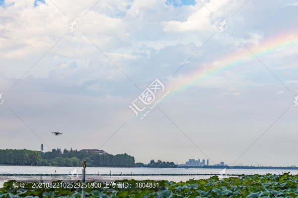 無(wú)人機(jī)出動(dòng)清除東湖南藻水華