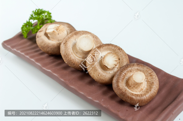 新鮮香菇擺盤圖